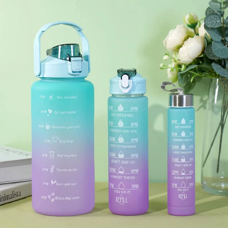 3-Pack Sports Water Bottles - Ideal for Office, School, Gym, Workouts, and Outdoor Use with Large Capacity