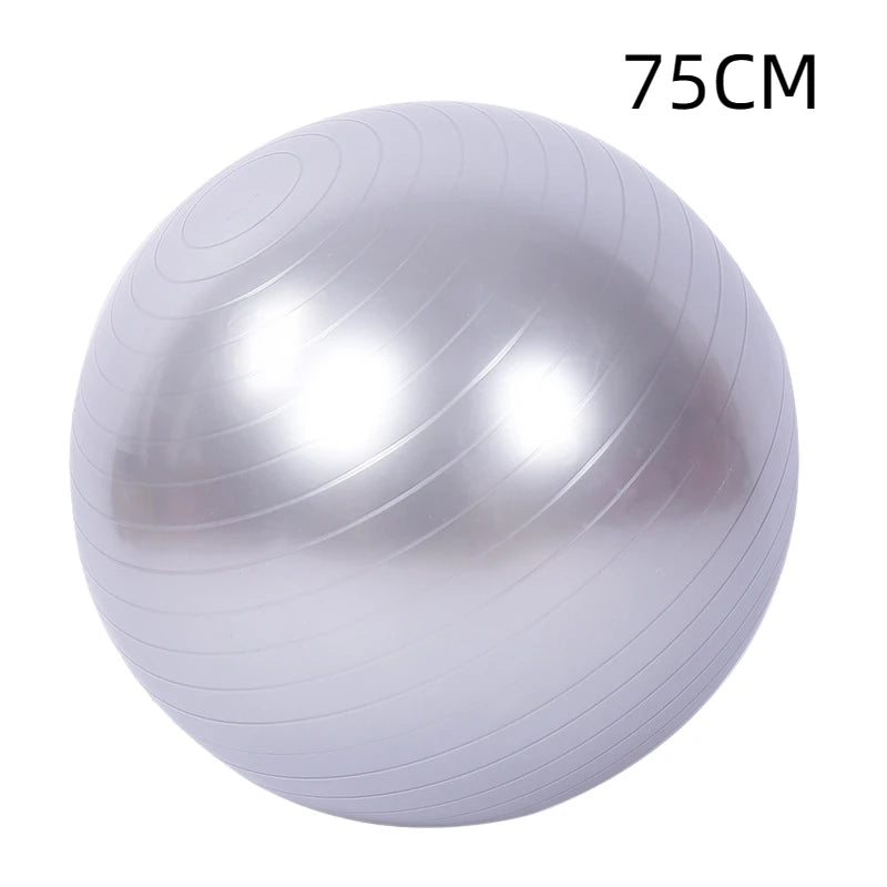 Yoga Pilates Ball for Gym and Fitness - Soft Exercise Ball with Cover for Workouts, Available in Sizes 45cm, 55cm, 65cm, 75cm, 85cm, and 95cm