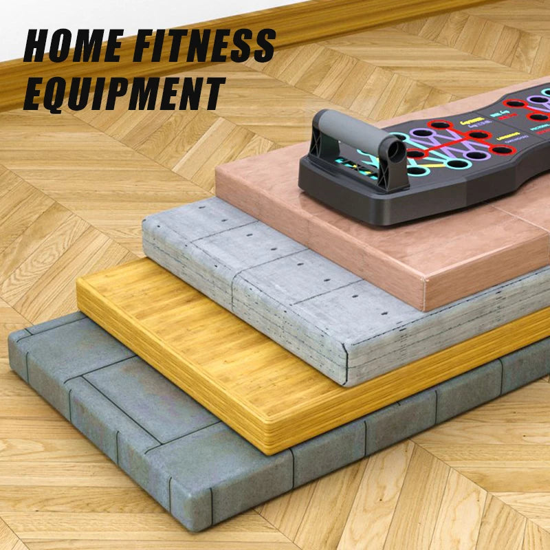 Multi-Function Push Up Board Foldable Push-Up Rack Portable Chest Muscles Training Exercise Board Fitness Equipment for Home Gym