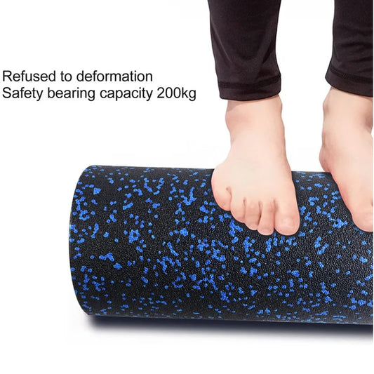 Hollow Yoga Roller and EPP Peanut Massage Ball Set - Fitness Foam Column for Back Pain Relief, Leg and Hip Stretching, and Deep Tissue Muscle Relaxation
