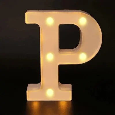 Alphabet LED Night Lights Luminous Number Letter Lamp 16cm Letter Light for Home Wedding Birthday Christmas Party Decoration