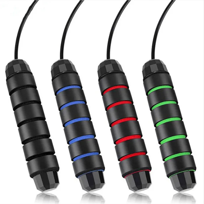 Fitness Workout Weighted Handle PVC Coated Steel Wire Adjustable Speed Skipping Rope Jump Rope