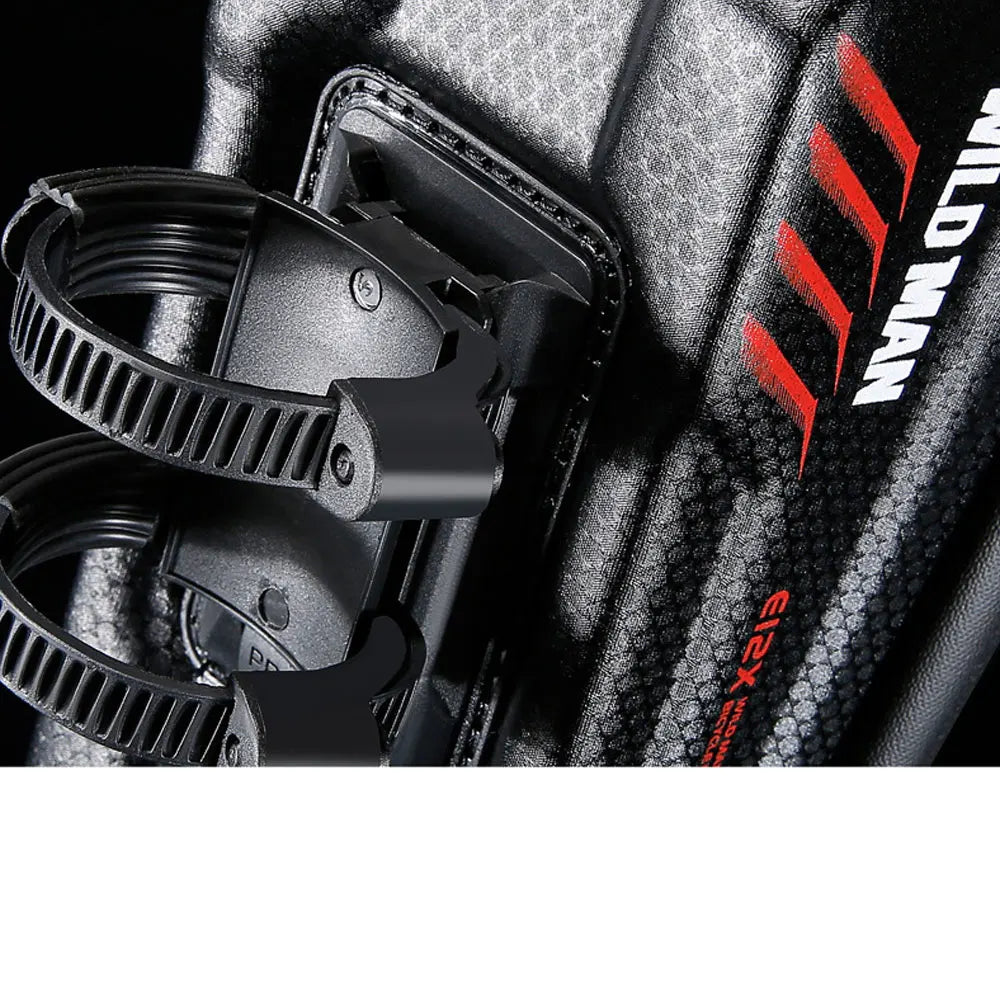 WILD MAN 2L Waterproof Bike Bag with 7.4-Inch Touch Screen Phone Holder - Frame Front Tube Cycling Bag & Accessories