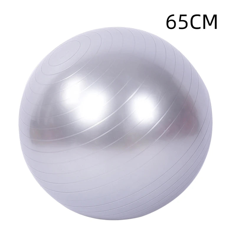 Yoga Pilates Ball for Gym and Fitness - Soft Exercise Ball with Cover for Workouts, Available in Sizes 45cm, 55cm, 65cm, 75cm, 85cm, and 95cm