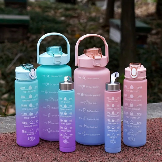 3-Pack Sports Water Bottles - Ideal for Office, School, Gym, Workouts, and Outdoor Use with Large Capacity
