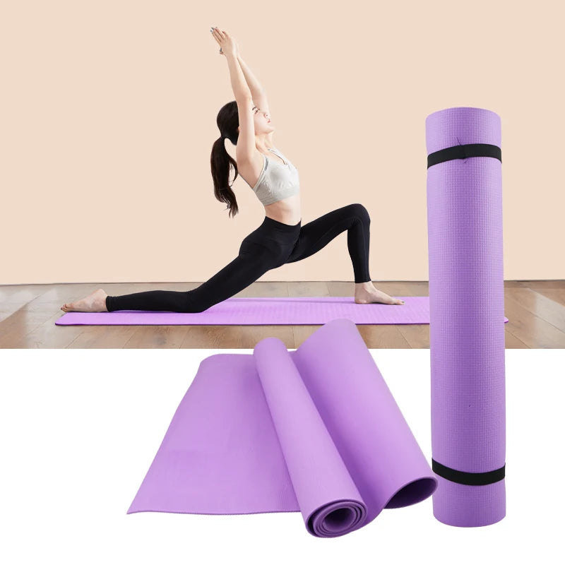 4mm Thick EVA Yoga Mats - Perfect for Yoga, Pilates, and Exercise