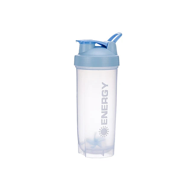 500-700ml Portable Shaker Bottle with Stirring Ball - Ideal for Protein Shakes and Pre-Workout Drinks, BPA-Free Design