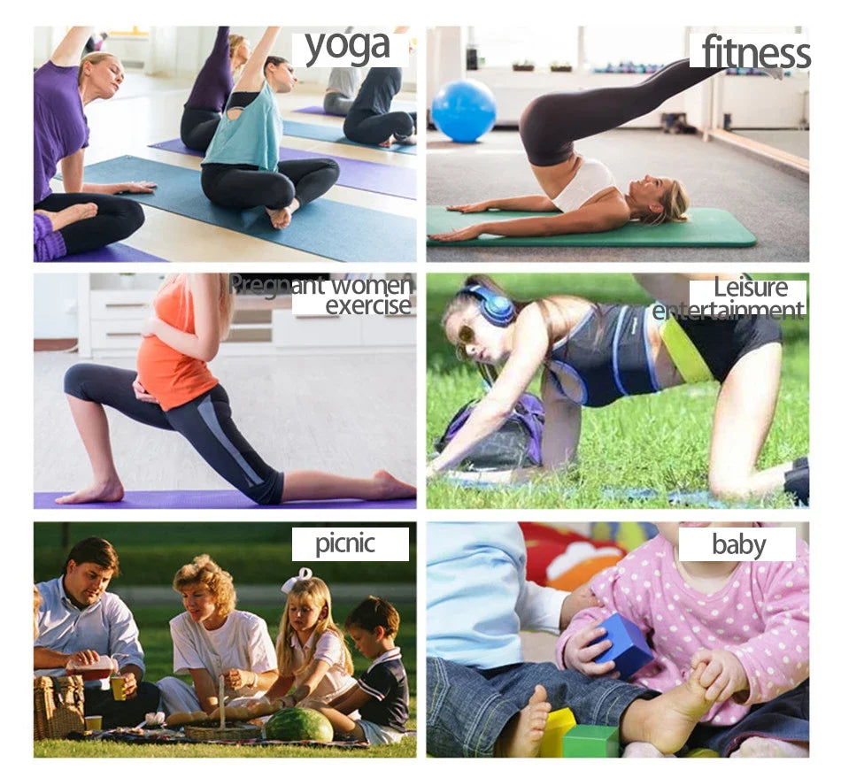 3MM-5MM Thick Anti-Skid Yoga Mat, EVA Comfort Foam, Ideal for Exercise, Yoga, Pilates, and Gymnastics