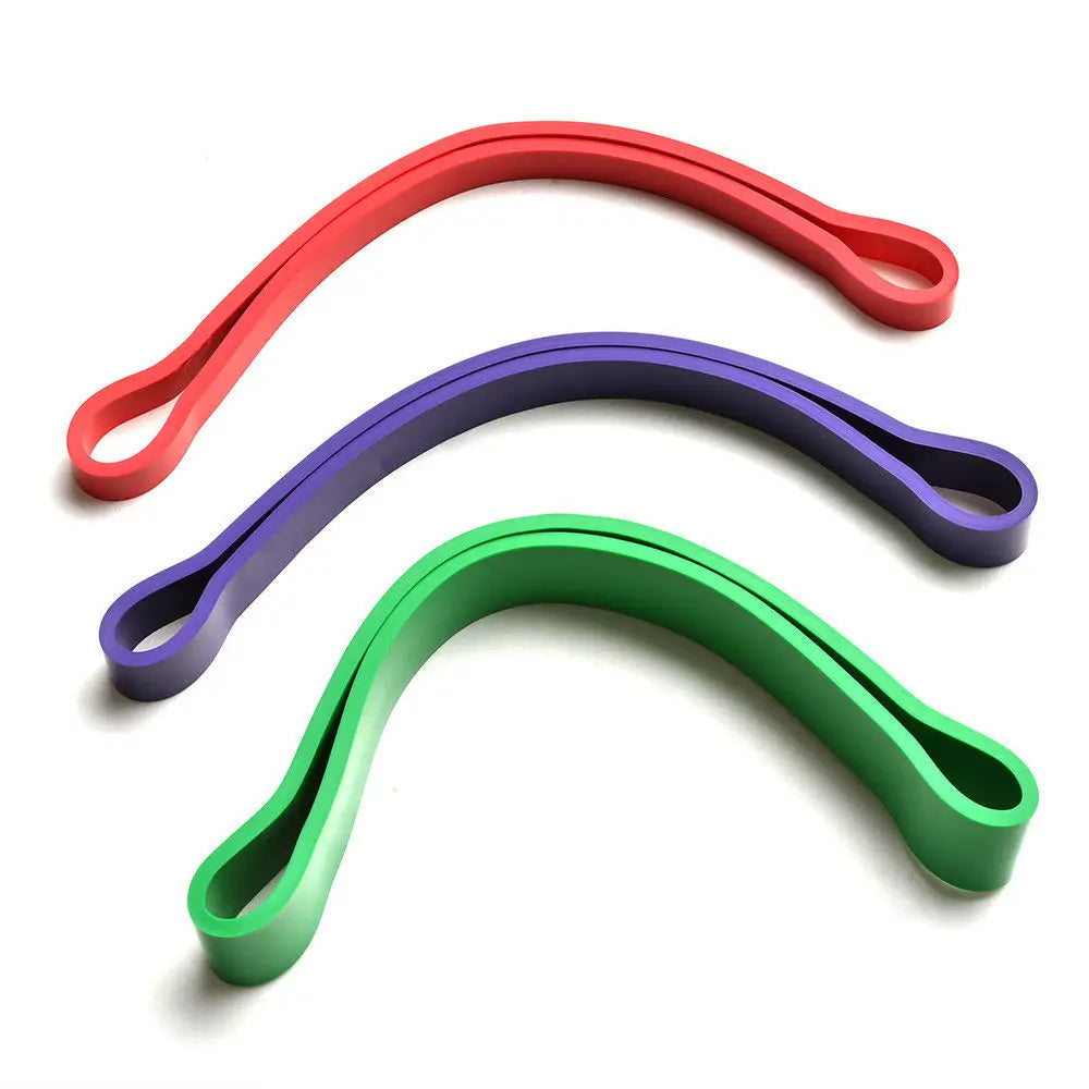 Fitness Resistance Loop Bands Set - 3 Levels of Thick Heavy Power Bands for CrossFit, Athletic Training, and Workout Exercises