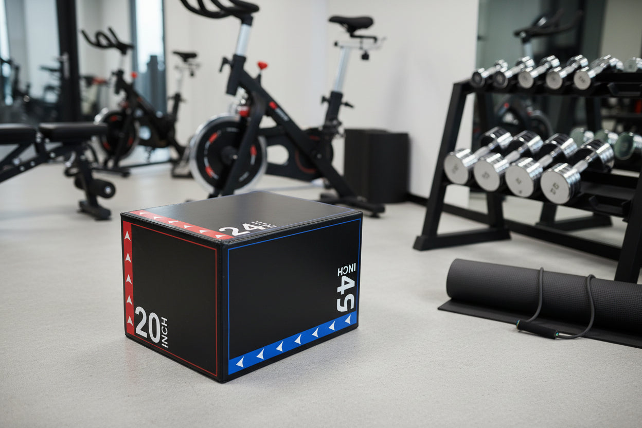 Heavy-Duty 3-in-1 Plyometric Jump Box – Anti-Slip Fitness Platform for Jumping, Lunges, Dips, and Skipping Workouts
