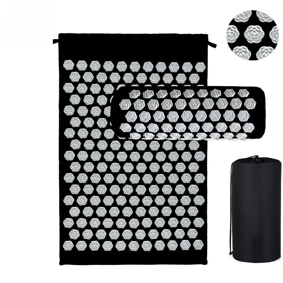Pranamat Eco Lotus Spike Mat Cushion - Kuznetsov's Applicator for Neck, Foot, Back, and Yoga Exercises