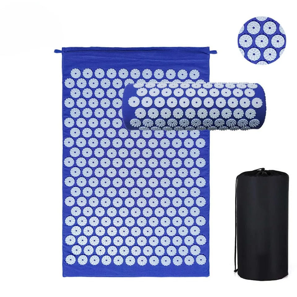 Pranamat Eco Lotus Spike Mat Cushion - Kuznetsov's Applicator for Neck, Foot, Back, and Yoga Exercises