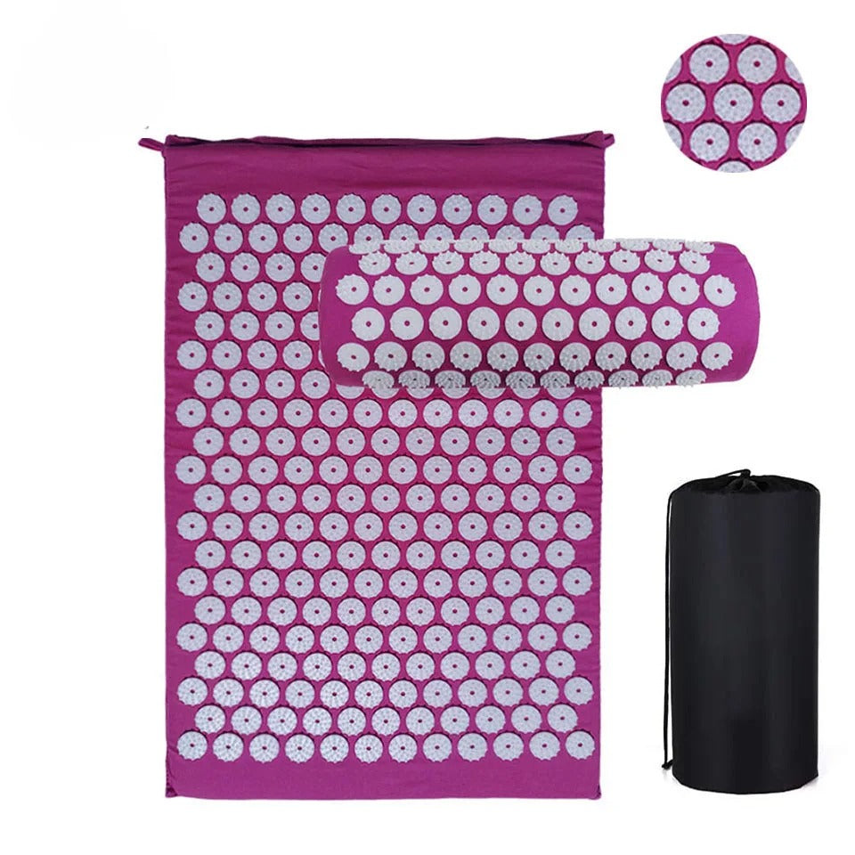 Pranamat Eco Lotus Spike Mat Cushion - Kuznetsov's Applicator for Neck, Foot, Back, and Yoga Exercises