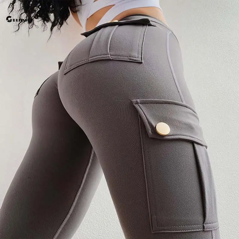 CHRLEISURE Women's Seamless Yoga Pants - High-Waist, Hip-Lifting Leggings with Pocket, Perfect for Gym, Fitness, and Activewear