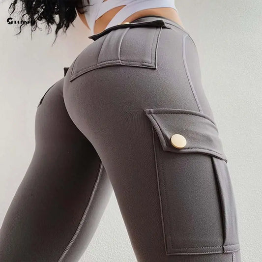 Women's Seamless Yoga Pants - High-Waist, Hip-Lifting Leggings with Pocket, Perfect for Gym, Fitness, and Activewear