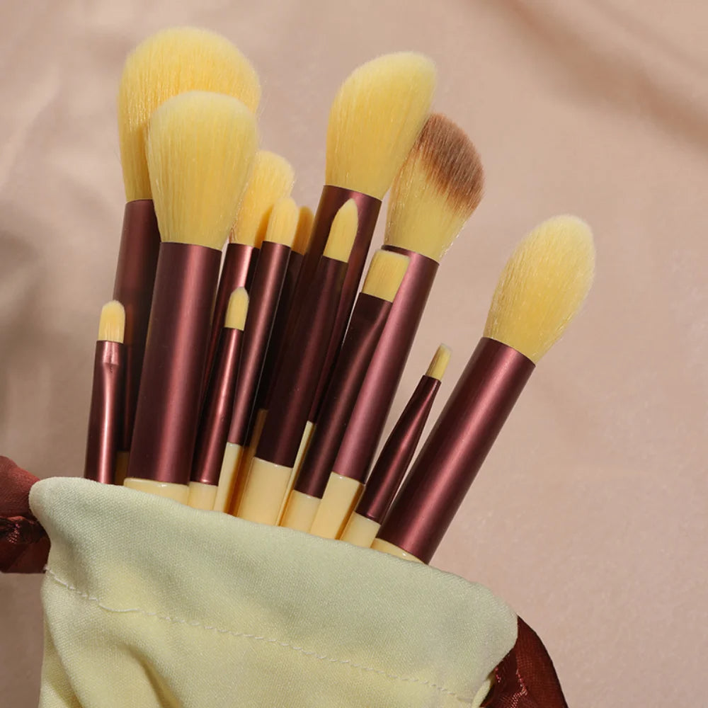 Makeup Brushes 13 Piece Set Eye Shadow Foundation Blush Blending