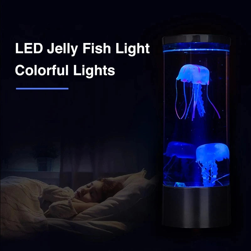 LED Jellyfish Lamp Night Light Color Changing Relaxing Mood Light