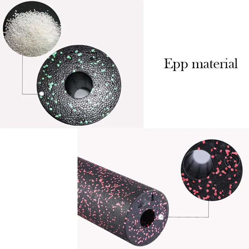 Yoga Foam Roller Kit with High-Density EPP Peanut Massage Ball - Perfect for Pilates, Body Exercises, and Gym Trigger Point Training, Size 30x15cm