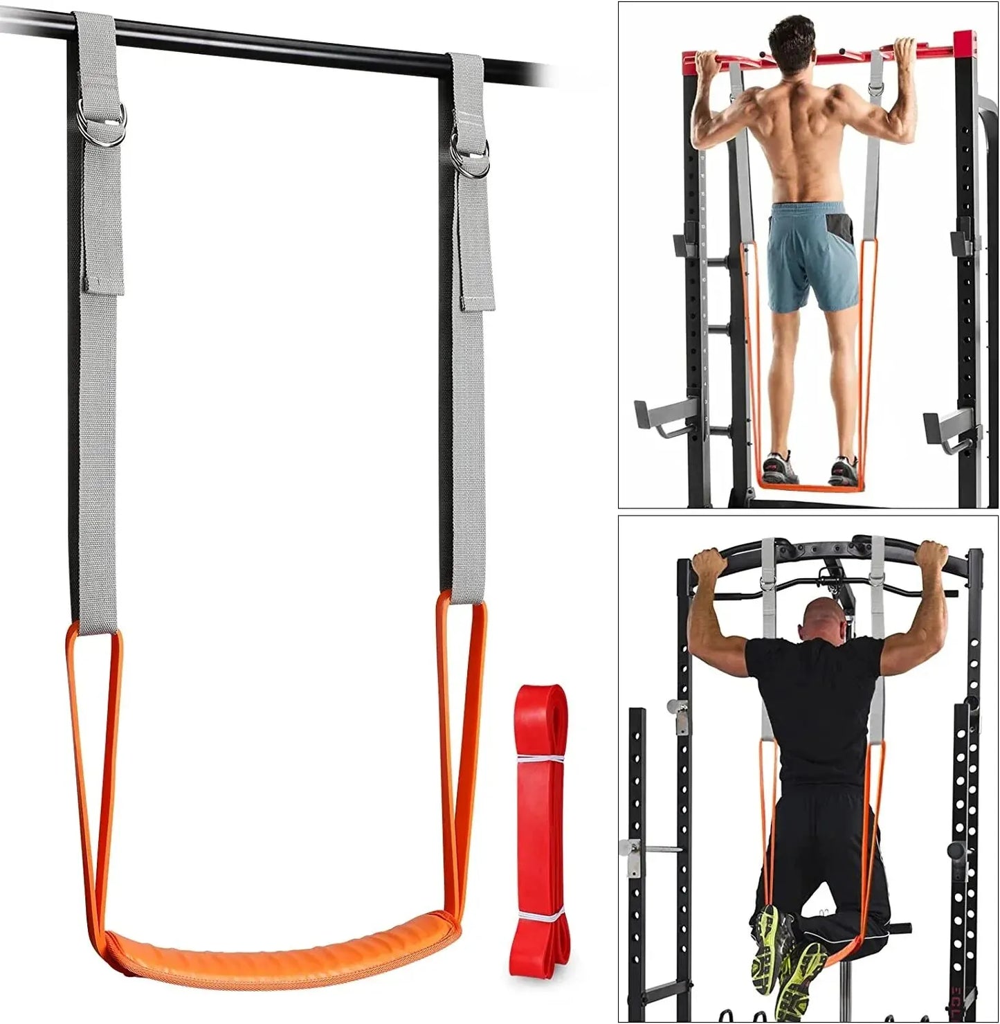 Pull-Up Assistance Bands Set - Resistance Straps for Men & Women, Hanging Training, Chin-Up Workouts, and Body Stretching