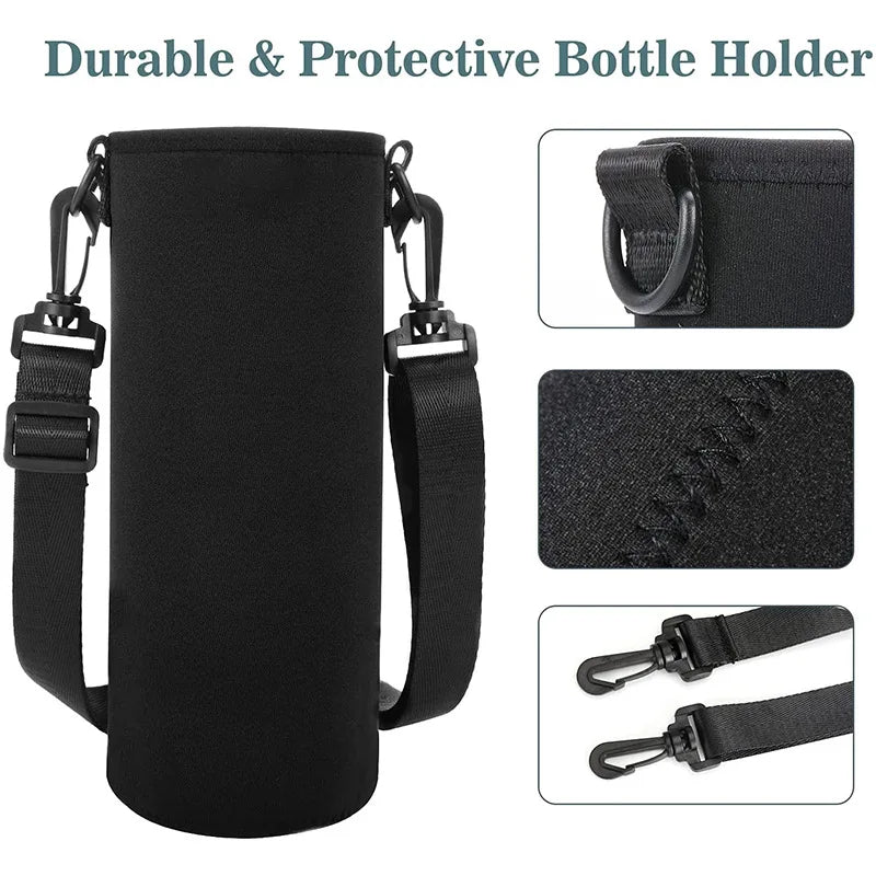 Insulated Neoprene Pouch Sleeve Cover for Sports Water Bottles