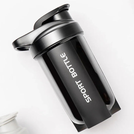 Portable Protein Powder Shaker Bottle Leak Proof Water Bottle For Gym Outdoor Fitness Training Sport Mixing Cup With Scale