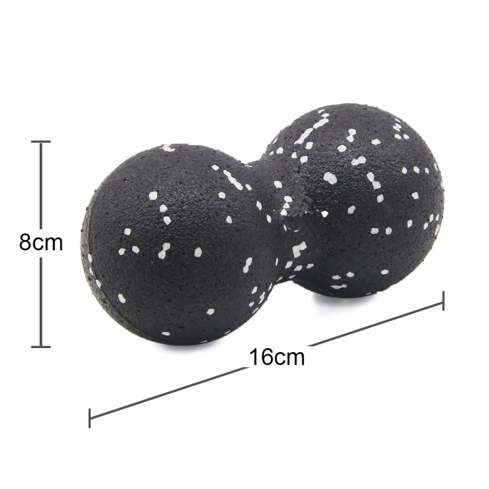 EPP High-Density Peanut Massage Ball - Lightweight Lacrosse Myofascial Ball for Fitness, Pain Relief, and Body Fascia Yoga Exercises