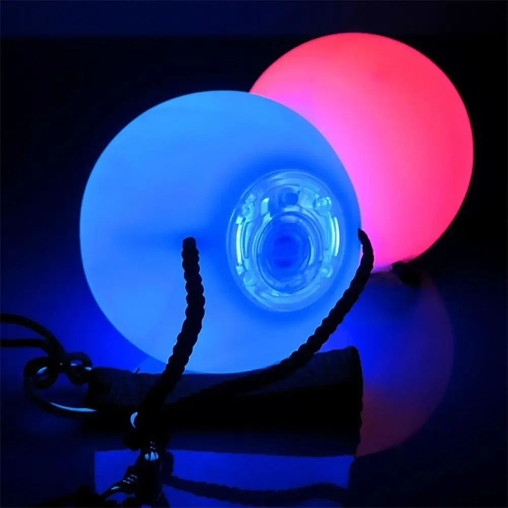 LED POI ball luminous belly dance throwing ball yoga exercise props stage performance accessories
